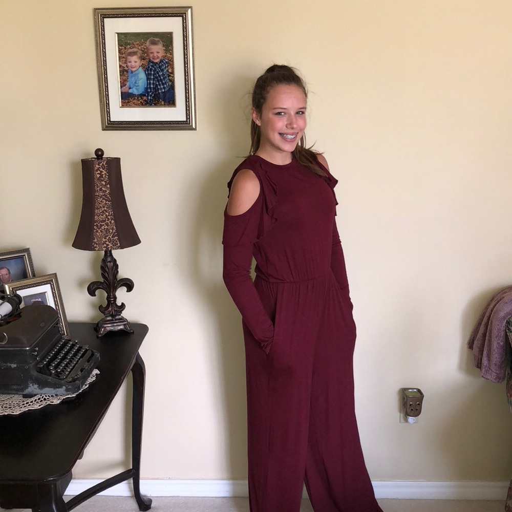 Red jumpsuit
